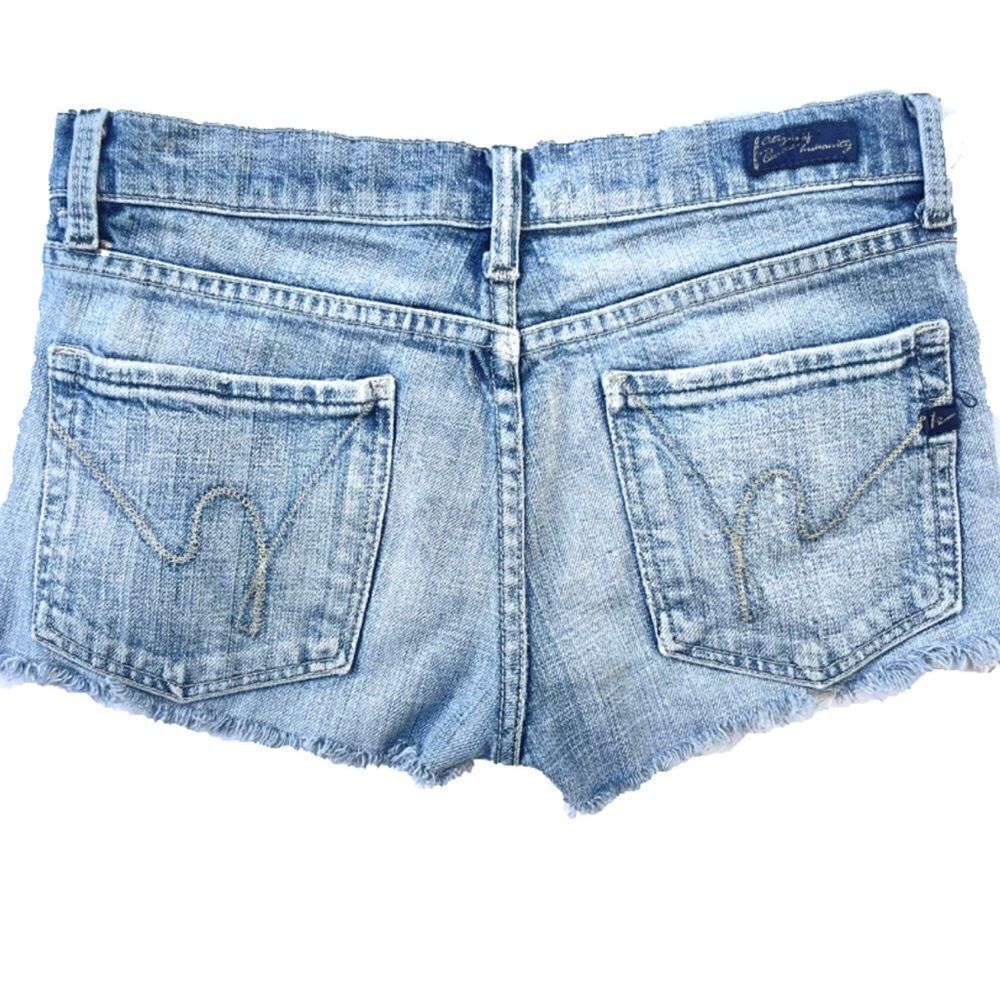 Citizens of Humanity Distressed Cutoff Jean Shorts - Picture 2 of 10